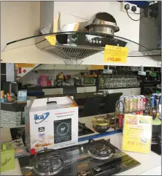  ??  ?? The Ika Special Combo Package of a kitchen stove and cooker hood.