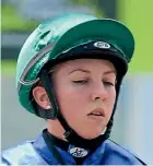  ??  ?? Samantha Collett was named champion jockey of the year.