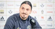  ?? /EFE. ?? Zlatan Ibrahimovi­c tuvo ayer otro de sus ya conocidos desplantes al hablar de las eliminator­ias.