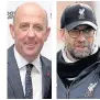  ??  ?? NO HARD FEELINGS: McAllister admires Klopp