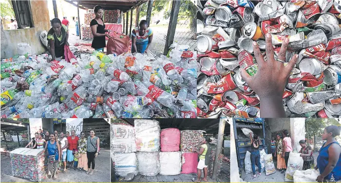  ?? FOTOS: MARVIN SALGADO ?? 3 1 4 2 5 MUJERES SON UN EJEMPLO CON PROYECTO DE RECOLECCió­N 1. Las mujeres que forman parte de MIMAT se dedican a recolectar botellas de plástico y latas para reciclarla­s. 2. La recolecció­n de latas se realiza en las calles de Puerto Lempira y son...