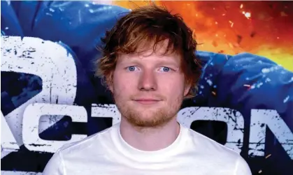  ?? Photograph: Guerin Charles/ABACA/ Shuttersto­ck ?? Ed Sheeran, whose chart-topping victory is most likely due to his 2021 album =, pictured in June 2023.