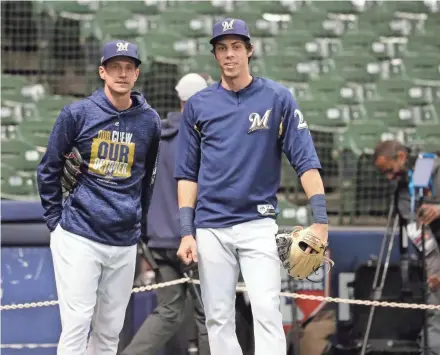  ?? RICK WOOD / JOURNAL SENTINEL ?? The Brewers’ Craig Counsell is again a finalist for manager of the year in the National League, and Christian Yelich is a candidate to repeat as MVP.