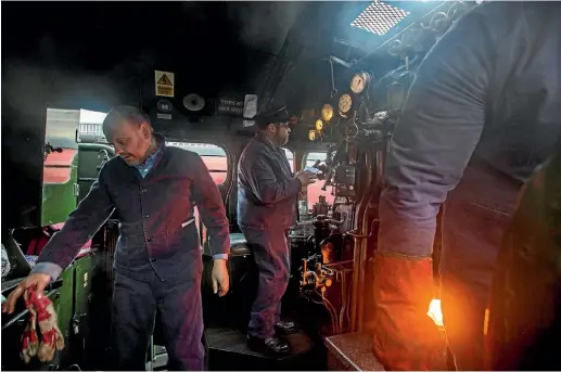  ?? GETTY IMAGES ?? As a final farewell, Alan Pegler’s ashes of were placed into the searing glow of the Flying Scotsman’s firebox.