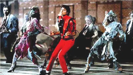  ??  ?? A STILL from Michael Jackson’s “Thriller” video.