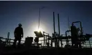  ?? Photograph: Bloomberg/Getty Images ?? Santos gas operations in Narrabri. The company previously partnered with teachers on the Santos Science Experience.