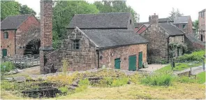  ?? ?? Cheddleton Flint Mill – the complex of buildings.