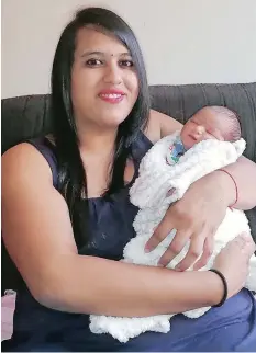  ?? | Supplied ?? JERUSHA Gowtham Batohi with her baby, Arav.