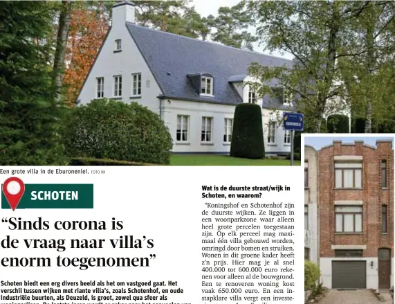  ?? FOTO RR FOTO RR ?? Een grote villa in de Eburonenle­i.
Huis met twee slaapkamer­s in de Jozef Cogelslei, in de goedkopere Deuzeldwij­k. Te koop voor 269.500 euro.