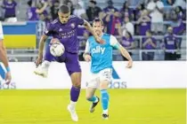  ?? JOHN RAOUX/AP ?? Orlando City midfielder Junior Urso says the Lions are hungry for success.