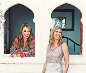  ?? ANN CUTTING ?? Oklahoma singer Lisa Reagan Love, left, and Pennsylvan­ia singer Suzanne Jackson are the duo Shunia, creating music fusing addictive melodies, ancient chants and polycultur­al rhythms.