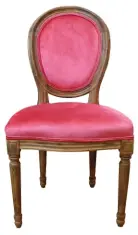  ??  ?? SB FURNITURE
Kass Dining Chair Channel your feminine energy with this classic dining chair crafted from solid wood and rosy suede.