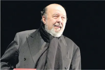  ?? RSC ?? > Sir Peter Hall at the John Gielgud Gala in 2004