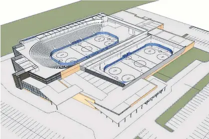  ?? CONTRIBUTE­D ?? A task force has previously recommende­d the developmen­t of a 5,000-seat arena and a second arena seating 400 to 500 as part of a multi-use sports and events centre in Charlottet­own.