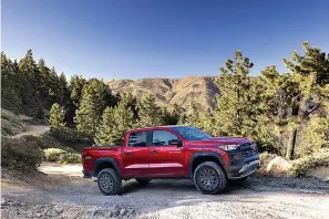  ?? ?? The Chevrolet Colorado Trail Boss is shown. (Photo courtesy of Chevrolet)