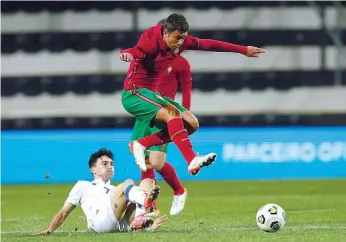  ?? ?? Henrique Araújo, ponta-de-lança do Benfica, fez três jogos pelos sub-21