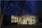  ?? MANUEL BALCE CENETA — THE ASSOCIATED PRESS FILE ?? In this Feb. 5 photo the White House is seen in Washington.