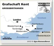  ??  ?? tiv kann man von Calais aus durch den Eurotunnel nach Folkstone oder mit der Fähre nach Dover fahren.