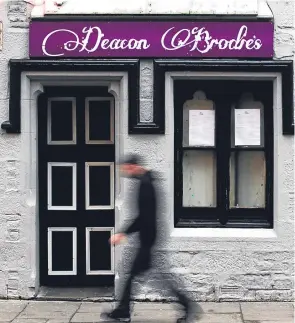  ??  ?? Deacon Brodie’s on Ward Road.