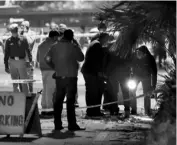  ?? PHOTO: REUTERS ?? Security officials examine the site of an explosion near the Israeli embassy in New Delhi, on Friday
Quoting an Israeli official, Reuters reported, “Israel is treating a small bomb blast near the Israeli embassy in New Delhi on Friday, which did not injure anyone, as a terrorist incident”