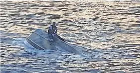  ?? U.S. COAST GUARD/AFP VIA GETTY IMAGES ?? The Coast Guard is searching for survivors of a vessel near Fort Pierce Inlet, Fla., in a possible “human smuggling venture.”