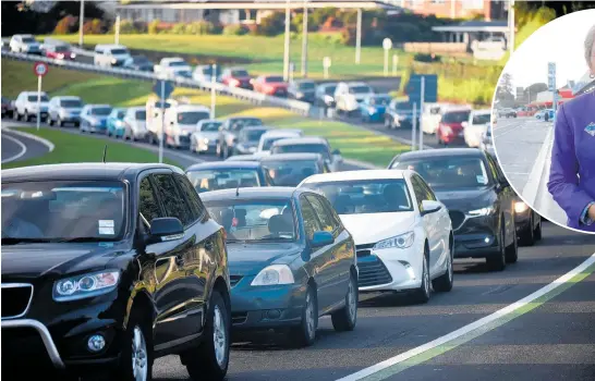  ?? PHOTOS / NZME, TALIA PARKER, GEORGE NOVAK ?? Turret Rd is one of Tauranga’s busiest arterial routes, some of which are running close to maximum capacity at peak times.