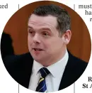  ?? ?? Douglas Ross was bumping his gums at FMQs