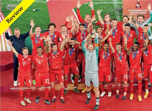  ??  ?? World Champions… Manuel Neuer lifts the Club World Cup trophy