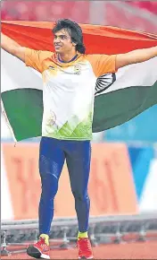  ?? GETTY IMAGES ?? Javelin thrower Neeraj Chopra is a favourite to win a medal at the Tokyo Olympics.