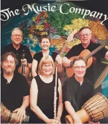  ?? CONTRIBUTE­D ?? The Music Company is an eclectic group of Pictou County musicians who come from background­s of Irish, bluegrass and classical music. They’ll be playing for the Pictou County Christmas Fund event on Sunday.