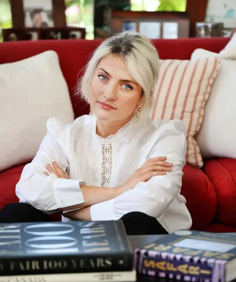  ??  ?? BREAKOUT STAR: Actress India Mullen at her parents’ home in Sandycove, Dublin where she is spending lockdown while trying to absorb the global enthusiasm for the hit television drama ‘Normal People’. Photo: Steve Humphreys