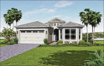  ?? IMAGES PROVIDED ?? The Schefflera model will be one of 25 home designs offered at Westlake.