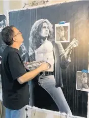  ?? JOHN DOUGLAS ?? John Douglas, drummer and artist, is the man who paints rock ’n’ roll. Meet the artist and his iconic rockstar fine art tour in Delray Beach March 25-28.