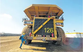  ?? SUPPLIED PHOTO ?? A mining truck in Fort McMurray. Fears of oversupply have been replaced by demand-related pricing woes as the top concern among miners.