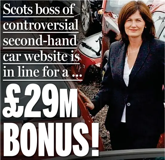  ??  ?? Heading for a scrap: Avril Palmer-Baunack could face a revolt from the shareholde­rs of British Car Auctions this Thursday