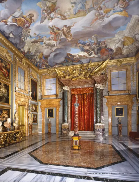  ??  ?? Sala della Colonna Bellica, Palazzo Colonna – Roma