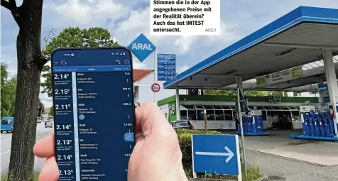  ?? IMTEST ?? Stimmen die in der App angegebene­n Preise mit der Realität überein? Auch das hat IMTEST untersucht.