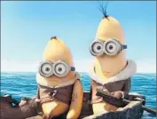  ?? Universal Pictures ?? “MINIONS” finished in second place, adding $ 50.2 million domestical­ly, for a haul of $ 216.7 million.