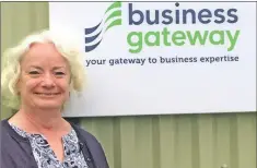  ??  ?? Angela Vernel of Business Gateway Argyll and Bute has a background in investment, having worked for many years for Highlands and Islands Enterprise.