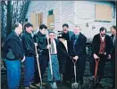  ?? Photo contribute­d ?? City officials and heritage buffs turn the sod to launch the Brent’s Heritage Homestead and Grist Mill Park.