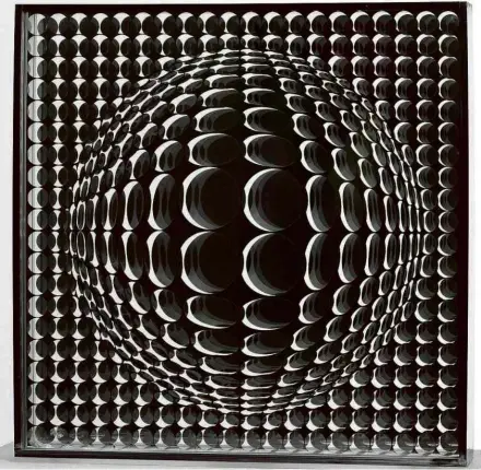  ?? Szépművész­etiMúzeum/Museum of Fine Arts, 2018 ?? ‘Hommage à Jean-Sébastien Bach’ (1973), de Vasarely