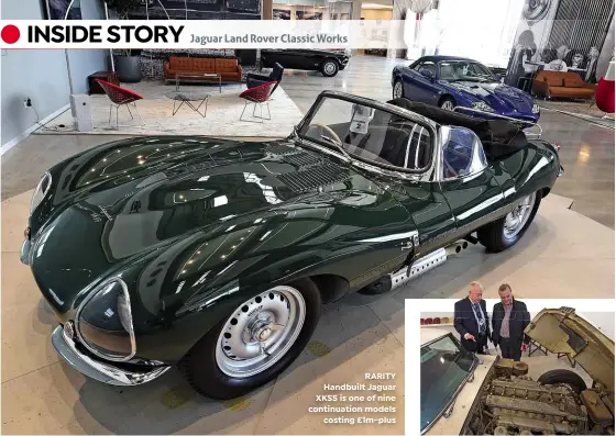  ??  ?? RARITY Handbuilt Jaguar XKSS is one of nine continuati­on models costing £1m-plus