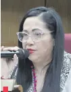  ?? ?? Norma Aquino, que se hace llamar “Yamy Nal”, es ahora senadora satélite del cartismo. Ingresó por Cruzada.