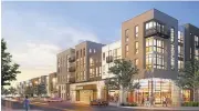  ?? CITY OF FREMONT ?? Locale @ State Street, the first mixed-use project in downtown Fremont, includes 157 residentia­l units and 21,000 square feet of retail and restaurant space.