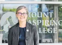  ?? PHOTO: ANDREW MILLER ?? New leadership . . . Mount Aspiring College’s new principal, Nicola Jacobsen.