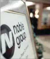  ?? PHOTO: BLOOMBERG ?? Noble Group is in crisis talks with bondholder­s.