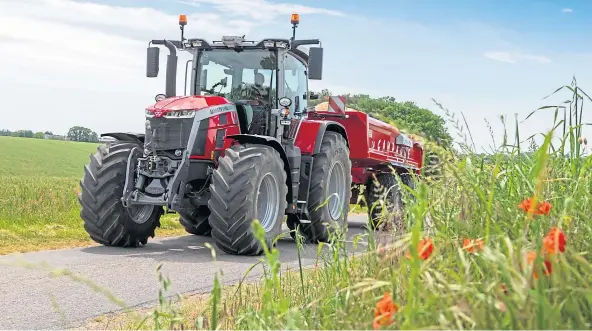  ??  ?? IMPROVED EFFICIENCY: Massey Ferguson won a silver for the MF 8S tractor in the awards for technical innovation announced by RHASS.