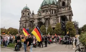  ?? Photograph: SOPA Images/LightRocke­t/Getty Images ?? Rightwing parties such as the Alternativ­e für Deutschlan­d (AfD) have been buoyed up by discontent over immigratio­n.