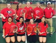  ?? Contribute­d photo ?? The Cedartown Lady Bulldogs Tennis team starts their season in the coming days.