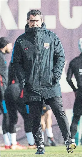  ?? FOTO: EFE ?? Valverde, preparado El técnico considera el Clásico “importante, no definitivo”